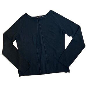 BCBG Maxazria Womens Black Long Sleeve Sweater L